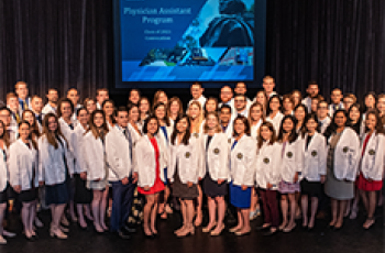 PA White Coat Students on stage